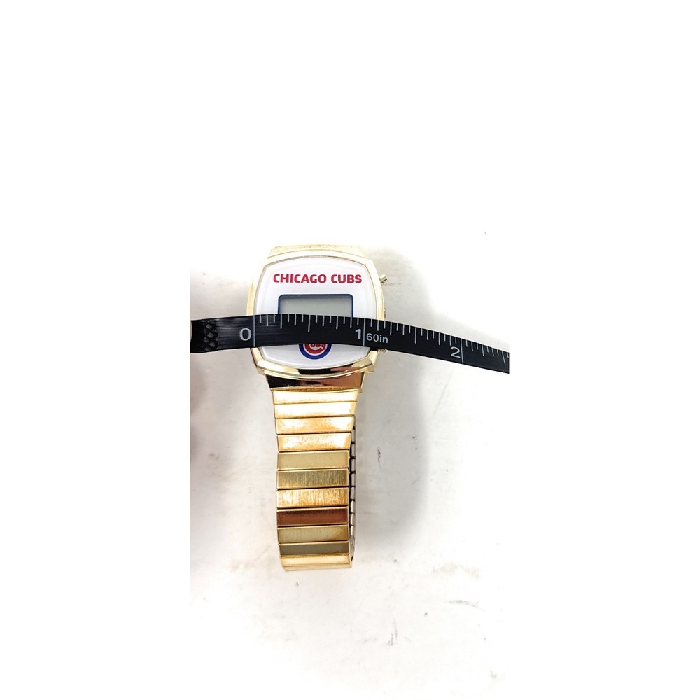 Vintage Chicago Cubs‎ MLB Digital Quartz Mens Watch Gold Color - Picture 3 of 3